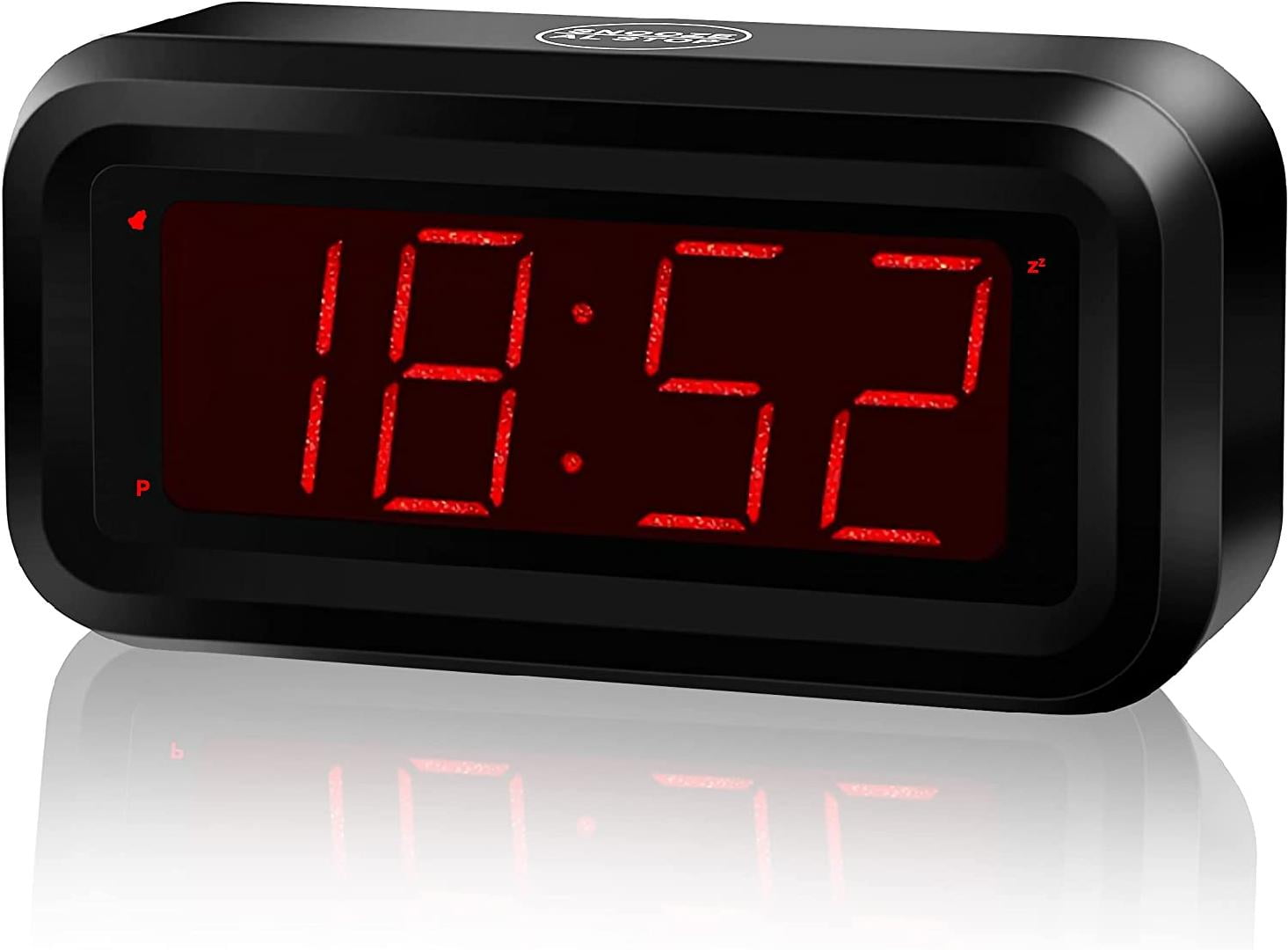 Digital Clock, Battery Operated Clock, Cordless, Small LED Clock, 1.2 ...