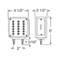 thumbnail image 4 of Pair Square Double-Faced Fender/Wheelarch Mount LED Pedestal Truck and Trailer Lights (Powered by 39-SMD LED Lights For Turn Signal, Side Markers & Brake Tail Lights), 4 of 9