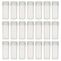 HEMOTON  120 Pcs Plastic Bottle Mini Clear Storage Vial Apothecary Bottles