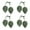 Avocado green, variant on WINDLAND Set of 4 Curtain Tiebacks Leaf Shape Curtain Holdbacks for Home Decoration