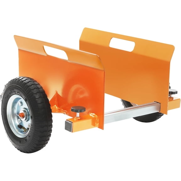 Heavy Duty Panel Dolly 600LBS Up to 9.6" Width Capacity with 8" Rubber Wheels - Adjustable Clamp Panel Cart, Wood Mover, Fence Mover, Door Dolly