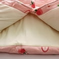 thumbnail image 6 of EnJoCho Baby Girls Winter Bun𝗇y Ear Hooded Jacket Bow Bag Set Toddler Strawberry Print Thick Warm Puffer Down Coat Outerwear Parka Snowsuit, 6 of 7