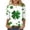 G#Green, variant on Saint Patricks Day Shirt Women Casual Round Neck Tshirts Shamrock Graphic Tees 3/4 Sleeve Loose Fit Blouse Festival Tops