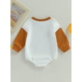 thumbnail image 4 of Cenuakty Toddler Baby Sweatshirt Rompers, Halloween Thanksgiving Letter Print Long Sleeve Jumpsuit for Newborn Infant Clothes, 4 of 8