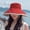 Red, variant on CoCopeanut Solid Bucket Hat Two Side Wear Unisex Bob Caps Hip Hop Gorros Women Summer Panama Cap Beach Sun Fishing Boonie Hat Ladies Cap