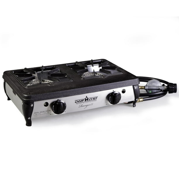 Camp Chef Ranger II Portable Outdoor 2 Burner Propane Stove, 34,000 BTU