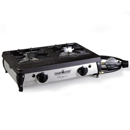UPC: 0033246211114 | Camp Chef Ranger II Portable Outdoor 2 Burner Propane Stove  34 000 BTU Total Output  128 Sq Inch Cooking Area  BS40C