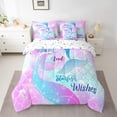 thumbnail image 2 of YST Mermaid Tail Comforter Set, Glitter Sparkle, 7-Piece, Queen, 2 of 5