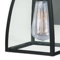 thumbnail image 2 of Vaxcel Granville 1 Light Bronze Geometric Outdoor Wall Lantern Clear Glass, 2 of 5