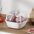 thumbnail image 5 of 4 in 1 Defrosting Tray for Meat Thawing, Airtight Food Preservation, Multi-functional Kitchen Tool with Draining Basket for Quick Thawing and Washing Fruits & Vegetables, 5 of 7