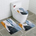 thumbnail image 1 of ABPHQTO Montañas brumosas en TRE Cime di Lavaredo Dolomitas Italia Juego de alfombras de baño de 3 piezas Alfombra de baño Alfombra de contorno y tapa de inodoro, 1 of 2