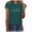 A49-Green, variant on Women T-Shirt Printed Casual Fashion Soild Color Short Sleeve Tops