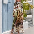 thumbnail image 3 of Morel Mushroom in the Wild Long Dress dress dresses Female dress, 3 of 4