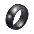 thumbnail image 1 of Sonducket Anillos de boda de cerámica para mujer, accesorios de moda suaves y delicados, anillo de pareja de moda, regalo Ropa, zapatos y accesorios Miscelánea negro Tamaño#6, 1 of 6