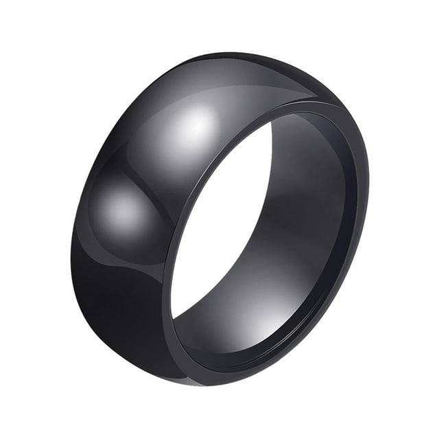 Sonducket Anillos de boda de cerámica para mujer, accesorios de moda suaves y delicados, anillo de pareja de moda, regalo Ropa, zapatos y accesorios Miscelánea negro Tamaño#6