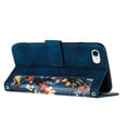 thumbnail image 3 of Compatible with iPhone SE 2022 Vintage Flower Wallet Case Magnetic Closure Cover with Card Slots, 3 of 5