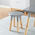 thumbnail image 5 of ACEssentials Dipped Kids Table and Stool Set, Gray, 5 of 6
