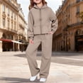thumbnail image 7 of Angala 2 Piece Outfits For Girls Hooded Long Sleeve Sweatshirt With Wide Leg Pants Set Girls Autumn Daily Wear Clothes, 7 of 7