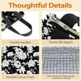 thumbnail image 4 of Pioneer Flower Floral Print Pattern Insulated Lunch Bag for Women & Adults,Large Portable Soft Cooler Lunch Bag,Thermal Food Storage Tote with Pearl Cotton,8.66L,8.75x5.75x9.5 Inch, 4 of 6