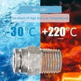 thumbnail image 4 of 1 pieza PC 304 Hilo macho externo de acero inoxidable Pneumático Acoplamiento rápido 1/8 "1/4" 3/8 "1/2" BSP Conector de tubería de manguera de tráquea, 4 of 6