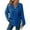 Blue, variant on button Hoodies for Women，Oversized hooded Sweatshirts, Fall causual Fashion blouses