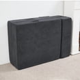 thumbnail image 4 of Jakoola Folding Sofa Bed, Convertible Floor Couch, Portable Chair for Living Room and Small Spaces, with Fitted Bag and Pillow, Gray, Single, 4 of 16
