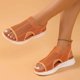 thumbnail image 2 of WILLBEST Sandalias De Mujer De Playa, Sandalias Modernas Para Mujer Con Diseño De Punta Abierta Para Uso Diario, Parte Superior De Malla Transpirable Y Suela Plana Cómoda Para Atuendos De Verano., 2 of 8