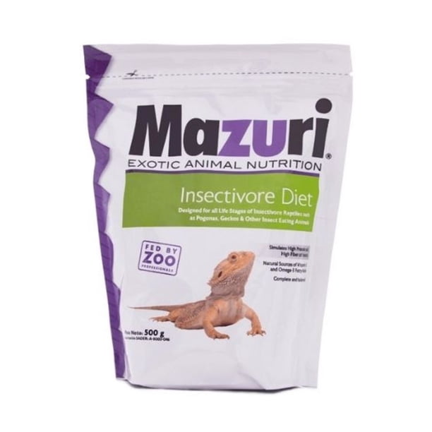 Alimento para reptiles Mazuri Dragón Barbado 500 GR