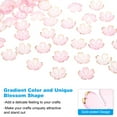 thumbnail image 4 of Uxcell 50 Pcs Gold-Plated Acrylic Cherry Blossom Flower Beads, Pink Gradient, 4 of 7