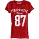 thumbnail image 1 of Aeropostale Womens 87 Shadow Graphic Camiseta, Rojo, X-Small, 1 of 1