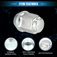 thumbnail image 4 of Unique Bargains 20 Pcs M12 x 1.5 Wheel Lug Nuts for Ford Focus for Dodge Grand Caravan Carbon Steel Silver Tone, 4 of 6