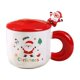 thumbnail image 2 of Taza de Papá Noel onlyliua Cerámica En Forma de Árbol de Navidad Taza de Regalo En Tapa y Cuchara, 2 of 6