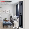 thumbnail image 5 of NEWBANG Heavy Duty Keyed Handleset for Entrance Door Lever in Aged Bronze Finish Reversible for Left and Right Handed, MDHST201610B-BR, 5 of 7
