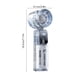 thumbnail image 3 of Transparent Ice-Cool Handheld Folding Fan Portable And Compact-Ideal For Offices Students And Outdoor Use-Powerful Airflow, 3 of 6