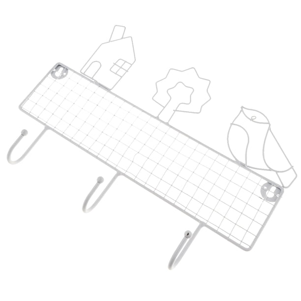 Soporte para puerta Bolsa de ropa Organizador Estante para perchas montada pared Sunnimix Gancho de pared de hierro forjado