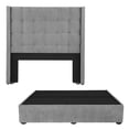 thumbnail image 1 of Box Base Cama King Size + Cabecera Titan Gris, 1 of 8