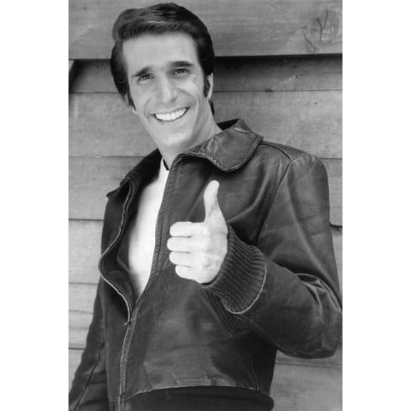 Henry Winkler 24X36 Poster Happy Days as The Fonz doing thumbs up!