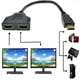 thumbnail image 1 of Divisor HDMI - Cable adaptador divisor HDMI HDMI macho a HDMI hembra doble (1 a 2 vías), 1 of 3