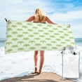thumbnail image 2 of LNWH Traditional Bamboo Seamless Pattern Sandless Beach Towel, Travel Quick-Drying Microfiber Bath Towels, 27.5"x55", 2 of 8