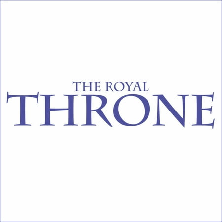 The Royal Throne Vinyl Decal - Small - Royal Blue