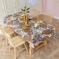 thumbnail image 6 of Light Pink Football and Flowers Pattern Rectangle Tablecloth 60"x102",Waterproof Polyester Rectangle Table Cloth, Wipeable Spillproof Polyester Tablecloth for Dining, Camping, Indoor and Outdoor, 6 of 6
