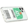 thumbnail image 3 of for Apple iPhone 11 (6.1") Airplane Travel Boarding Pass Tags Design Clear Transparent TPU Bumper Shockproof Protective Cover ,Xpm Phone Case [ATL - Atlanta], 3 of 5