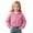 Hot Pink, variant on Y-Sunset Girls Solid Corduroy Hooded Zip Up Jacket, Elastic Hem Cropped Toddler Outerwear, Wind Resistant Kids Coat for Fall Daily Outdoor Travel Camping Wear(Hot Pink/4-5 Years)
