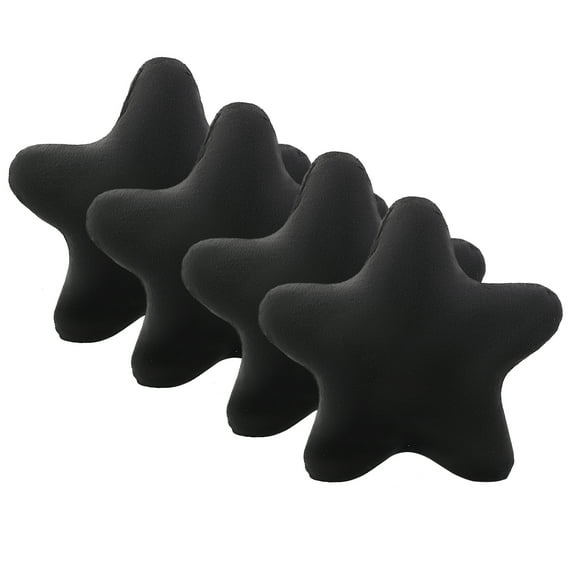 Star Pillow, Decorative Throw Pillows for Bed Couch, 15" Star Shaped Pillow Plush Floor Cushions Room Decor Pillow with Soft Faux Rabbit Fur for Sofa Bedroom Living Room,4 Count