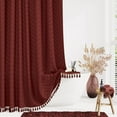 thumbnail image 1 of Dynamene Cortinas De Ducha Extralargas De 84 Pulgadas De Largo, Cortinas De Ducha De Tela A Rayas De Chevron Con Mechones Boho Para Baño, Juego De Cortinas De Ducha De Tela Impermeables, Minimalistas,, 1 of 5