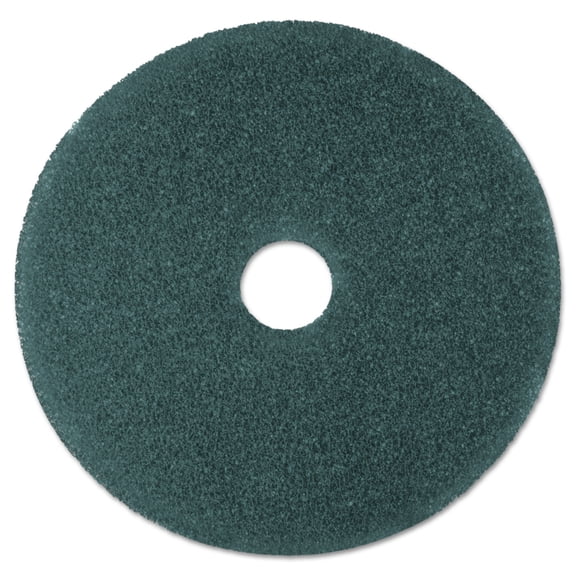 3M Cleaner Floor Pad 5300, 19" Diameter, Blue, 5/Carton -MMM08412