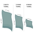 thumbnail image 6 of REGALWOVEN Combed Cotton 8 Piece Towel Set, Soft 600 GSM Luxury Absorbent Towels for Bathroom Saxe Blue, 6 of 8