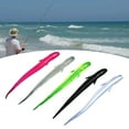 thumbnail image 2 of 10Pcs 10cm/3g Fishing Lure Pointed Tail Streamlined Bright Color Reusable Multicolor Fish Attraction Universal Luminous Loach Worm Artificial Soft Bait Fishing Gear, 2 of 7