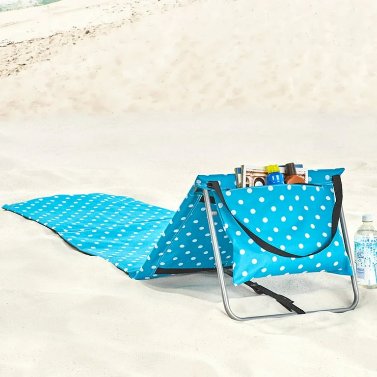 Folding Sun Lounger Portable Fishing Chair for Beach or Lawn