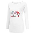 thumbnail image 4 of JINMGG Long Blouses for Women, Christmas Tops for Women Women Santa Claus Printed Long Sleeve Pullover Sweater Casual, 4 of 6
